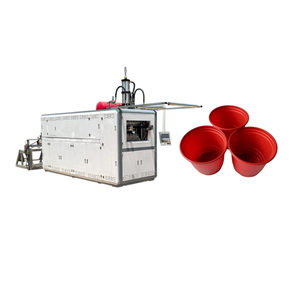 Disposable plastic pot making machine