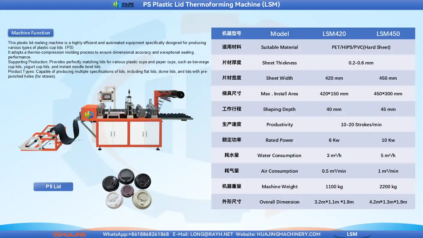 Huajing Machinery Catalogue-LSM PS LID THERMOFORMING MACHINE.webp